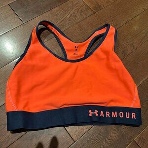 Under Armour Sports Bra - Medium,  Orange/Navy